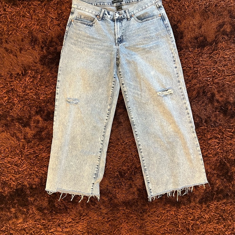 Sincerely Jules-Distressed Flare Cropped Jeans-women’s Sz 9/29